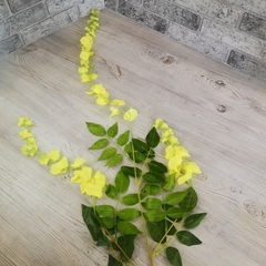 Ветка Глицинии Желтая 3 веточки