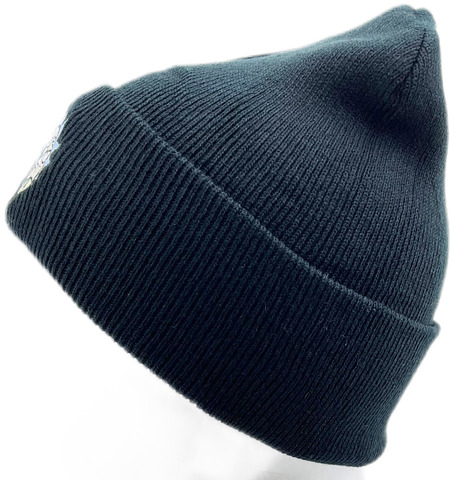 Картинка шапка вязаная Skully Wear beanie r&m black - 4