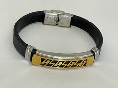 Сталь 31 (браслет на каучуке)