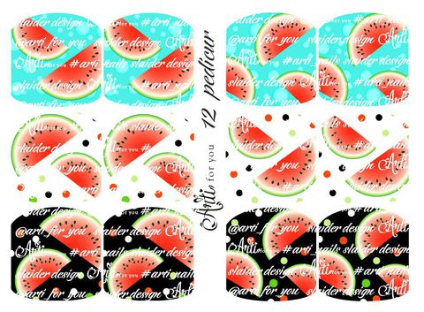 Arti Педикюрные  слайдер наклейки П12 купить за 100 руб