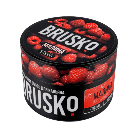 Бестабачная смесь для кальяна BRUSKO 50г STRONG - Малина