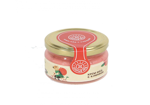 Крем-мёд с клюквой "Добрый мед", 30г