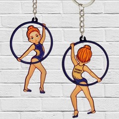 Брелок гимнастка с обручем (VERBA SPORT)