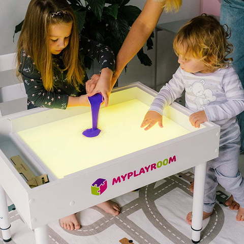 Световая песочница MYPLAYROOM™ с открытым пеналом/короткая 30