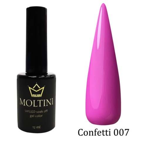 Гель-лак Moltini Confetti 007, 12 ml