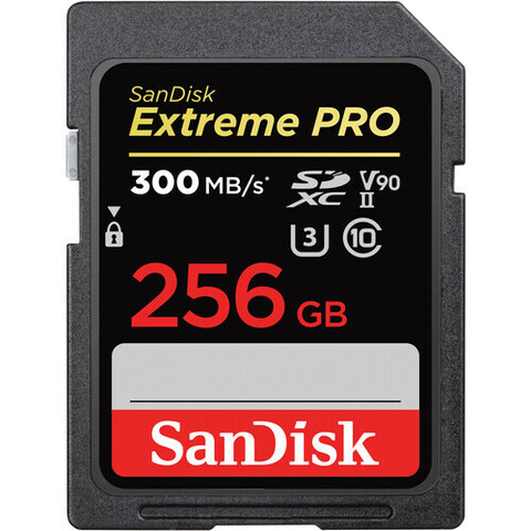 Карта памяти SanDisk 256GB Extreme PRO UHS-II SDXC 300MB/s