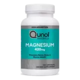Магний 420 мг, Extra Strength Magnesium 420 mg, Qunol, 120 капсул 1