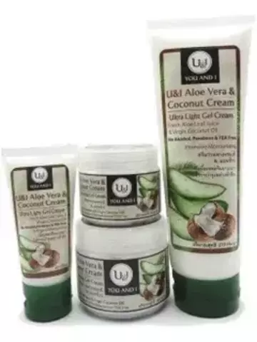 U&I Aloe Vera Гель для кожи лица и тела Coconut Cream с кокосовым кремом,100гр