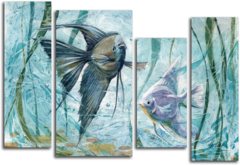 Модульная картина "Аквариумные рыбки"