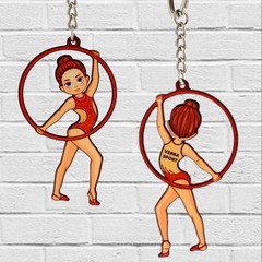 Брелок гимнастка с обручем (VERBA SPORT)