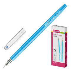 Ручка гелевая одноразовая Attache Laguna синяя (толщина линии 0.5 мм)
