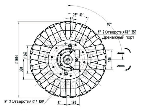 Гидромотор IPM12-18000