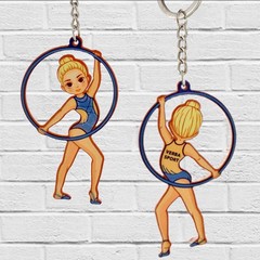 Брелок гимнастка с обручем (VERBA SPORT)