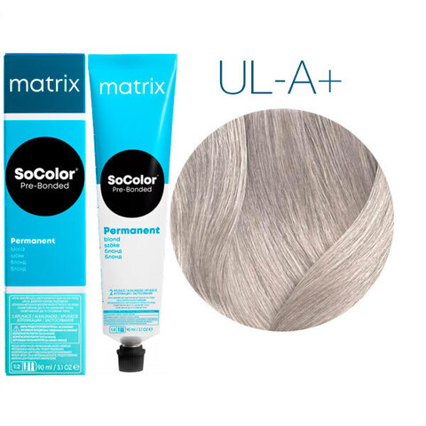 Matrix SoColor Pre-Bonded UL-A + (Пепельный плюс) - Крем-краска для волос