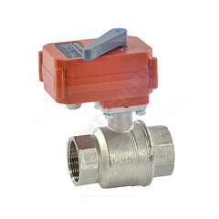 Кран шаровой латунь Bugatti Pro 1 1/2" Ду 40 Ру40 ВР с эл/прив 220В Neptun 2153569