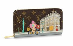 Женский кошелек Louis Vuitton Zippy коричневый