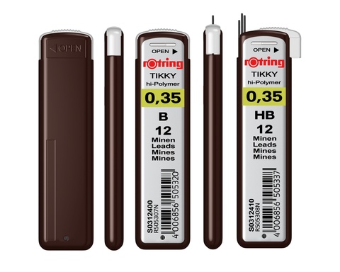 Грифель Rotring Tikky 0.35 mm HB (12 шт.) (S0312410)