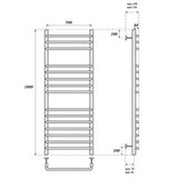 Полотенцесушитель электрический Point PN09150SE П15 500x1000 левый/правый, хром