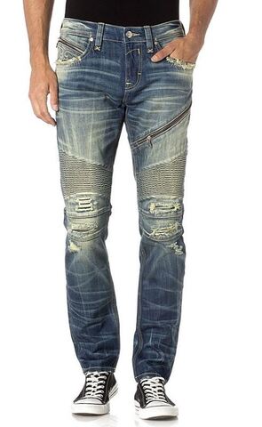 Rock Revival | Джинсы мужские JEZEK S205 SKINNY MOTO RP2020S205 перед