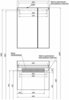Aquanet 213935 Тумба с раковиной Aquanet Нью-Йорк 70 орех (213935)