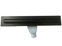 Трап линейный для пола, поворотный сифон, черный MCH CH700SLC