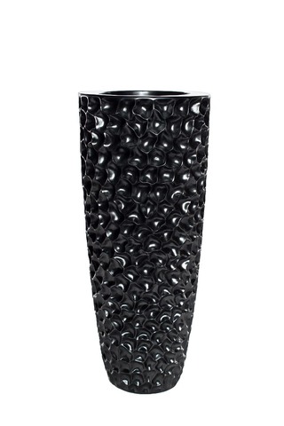 Кашпо для цветов напольное 36х86см Garda Decor жемчужно-черное