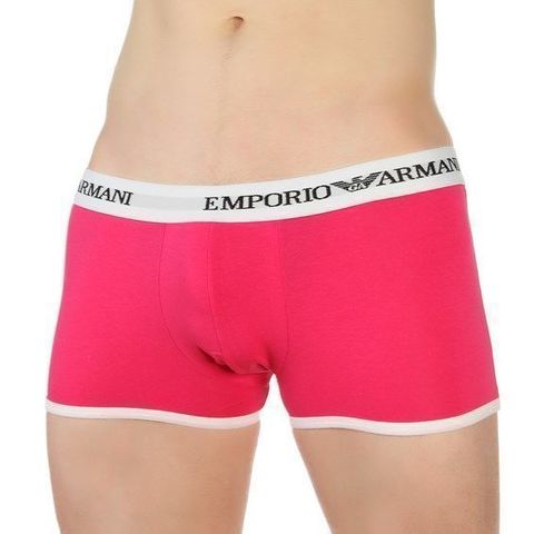 Мужские трусы боксеры розовые Emporio Armani