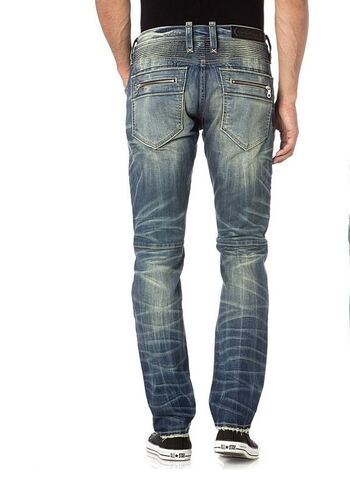 Rock Revival | Джинсы мужские JEZEK S205 SKINNY MOTO RP2020S205 сзади