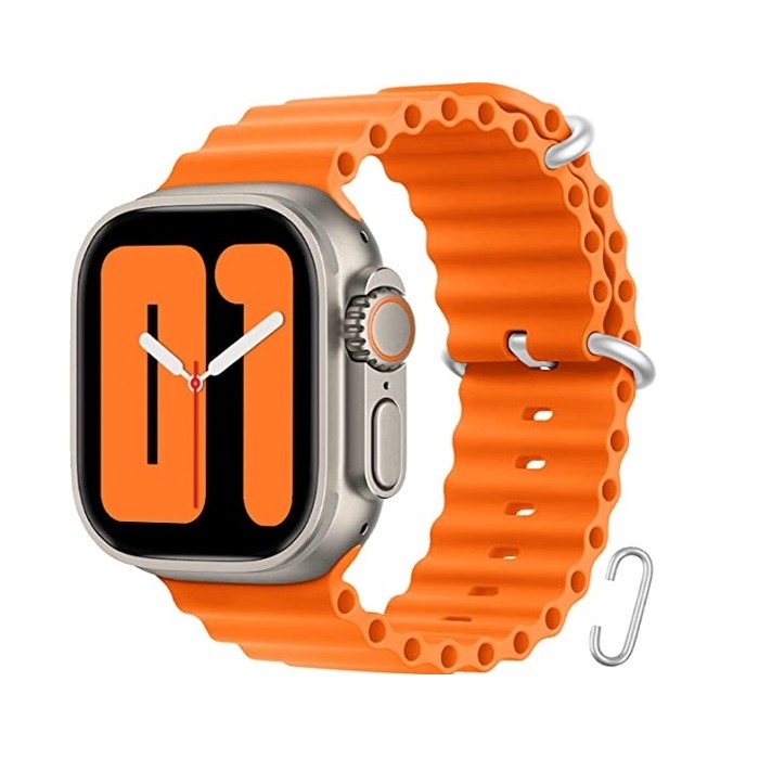 Ultra 2 ocean band orange. Ultra Ocean Band. Apple watch Ultra Ocean Band. Ultra Ocean Orange Band Apple watch.