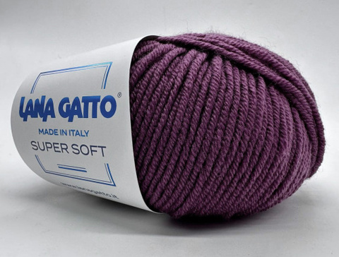 Пряжа Lana Gatto Super Soft 14594 тёмн.фиалка (уп.10 мотков)