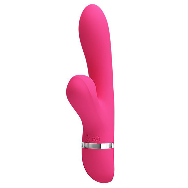 Розовый вибратор с вакуумной стимуляцией клитора 20,4см Pretty Love Willow BI-014916