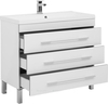 Aquanet 212871 Тумба с раковиной Aquanet Верона 100 белый (напольная 3 ящика) (212871)