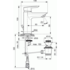 Смеситель для раковины однорычажный с донным клапаном Ideal Standard Tesi A6555AA