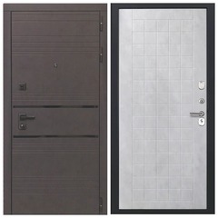 Купить Входная дверь L 43 - ФЛ 256 ПВХ бетон снежный