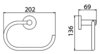 Timo 13050/16 Полотенцедержатель Timo Saona 13050/16 белый матовый