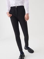 Брюки школьные скинни для девочки Next M82-159, Черный