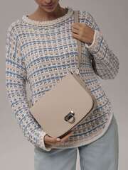 Сумка кожаная на плечо кросс-боди бежевый жемчуг