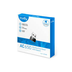 Cudy - Сверхкомпактный USB-адаптер Wi-Fi AC650 WU650