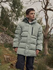Пуховик с флисовой подкладкой для мальчика Next Q51-556, Хаки