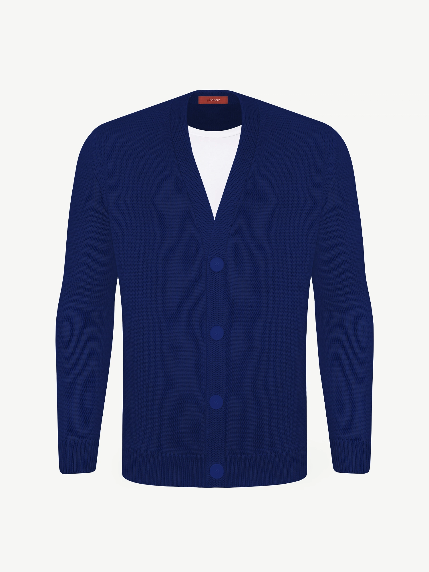 Кардиган с пуговицами из шелка