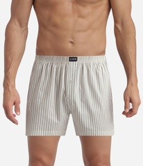 Трусы мужские боксеры 2 шт. в упаковке DIM 0DXY | Ретро полоски/Зеленый