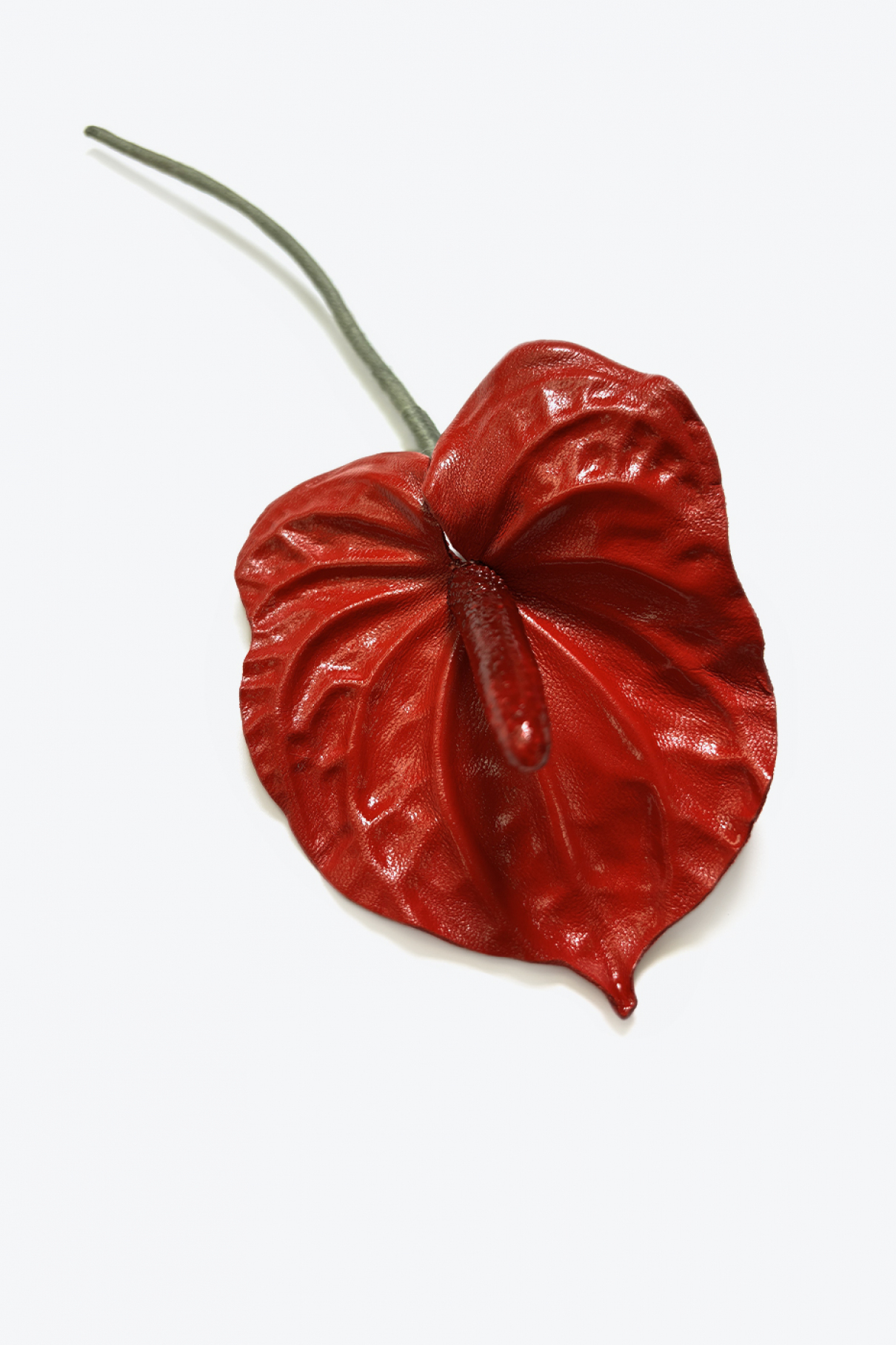 Брошь Антуриум, красный