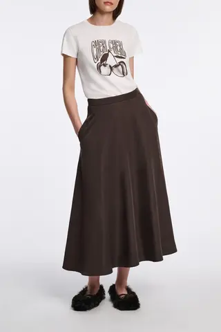 Dorothee Schumacher Футболка хлопковая с трафаретным принтом и сертификацией OEKO-Tex 100