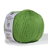 Пряжа Gazzal Baby Wool 838 зеленый