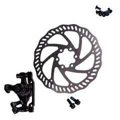 Комплект дискового тормоза RUSH (RADIUS) (машинка+диск 160 mm+болты) 140/160mm/3122613-25