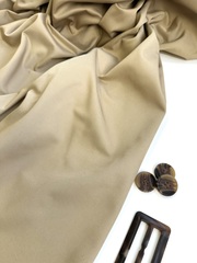 Плащовая смесовая ткань, цвет Кэмел