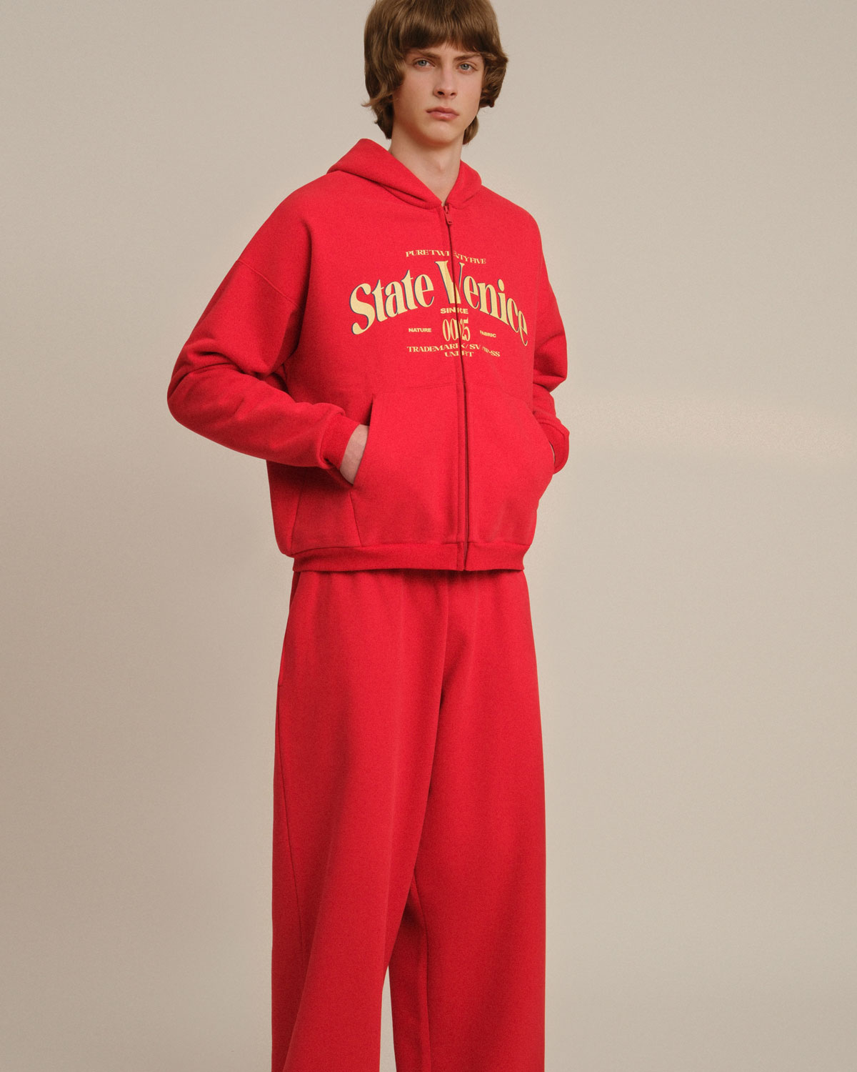 Худи на молнии классического кроя