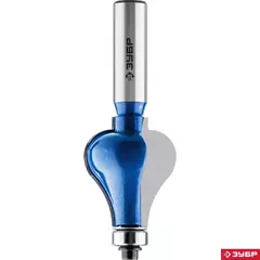 ЗУБР 32 x 38 мм, хвостовик 12 мм, фреза кромочная фигурная №7, Профессионал (28718-32)