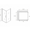 Abber Sonnenstrand AG04090B-S85B Душевой уголок, 90x85x195, цвет: чёрный
