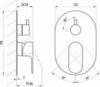 Ravak X070264 Смеситель скрытого монтажа EL 065.10WV.O2 БЕЛЫЙ ВЕЛЬВЕТ (2 вывода) + нужен RB 07E.50 (X070234)